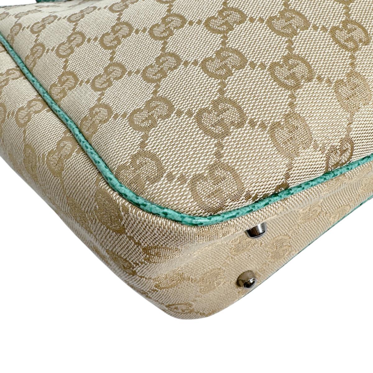 GUCCI Tote Bag 113019 3444 GG canvas green GG canvas