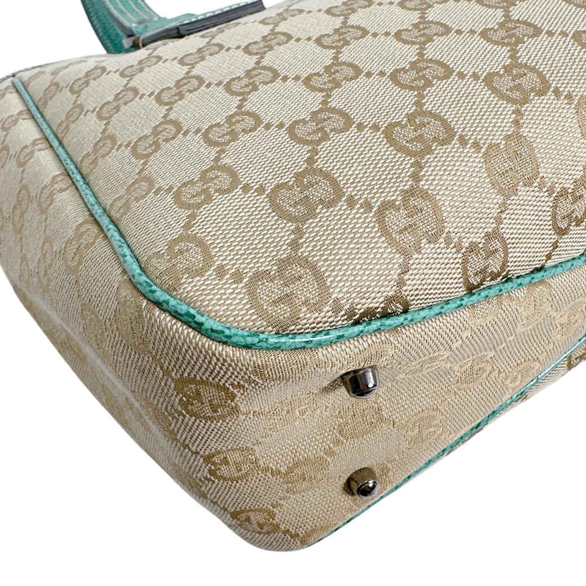 GUCCI Tote Bag 113019 3444 GG canvas green GG canvas