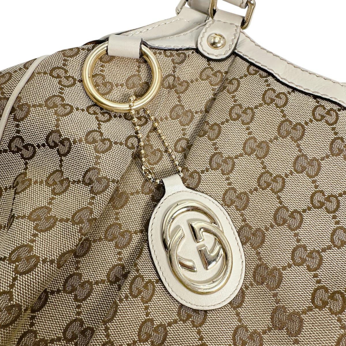 GUCCI Tote Bag 211944 GG canvas beige GG canvas Sukey bag