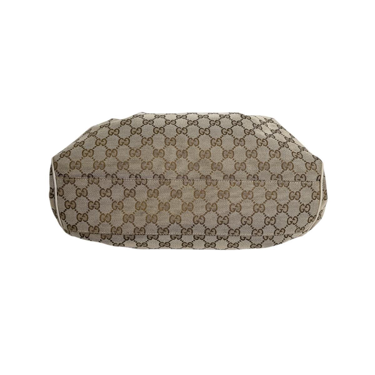 GUCCI Tote Bag 211944 GG canvas beige GG canvas Sukey bag