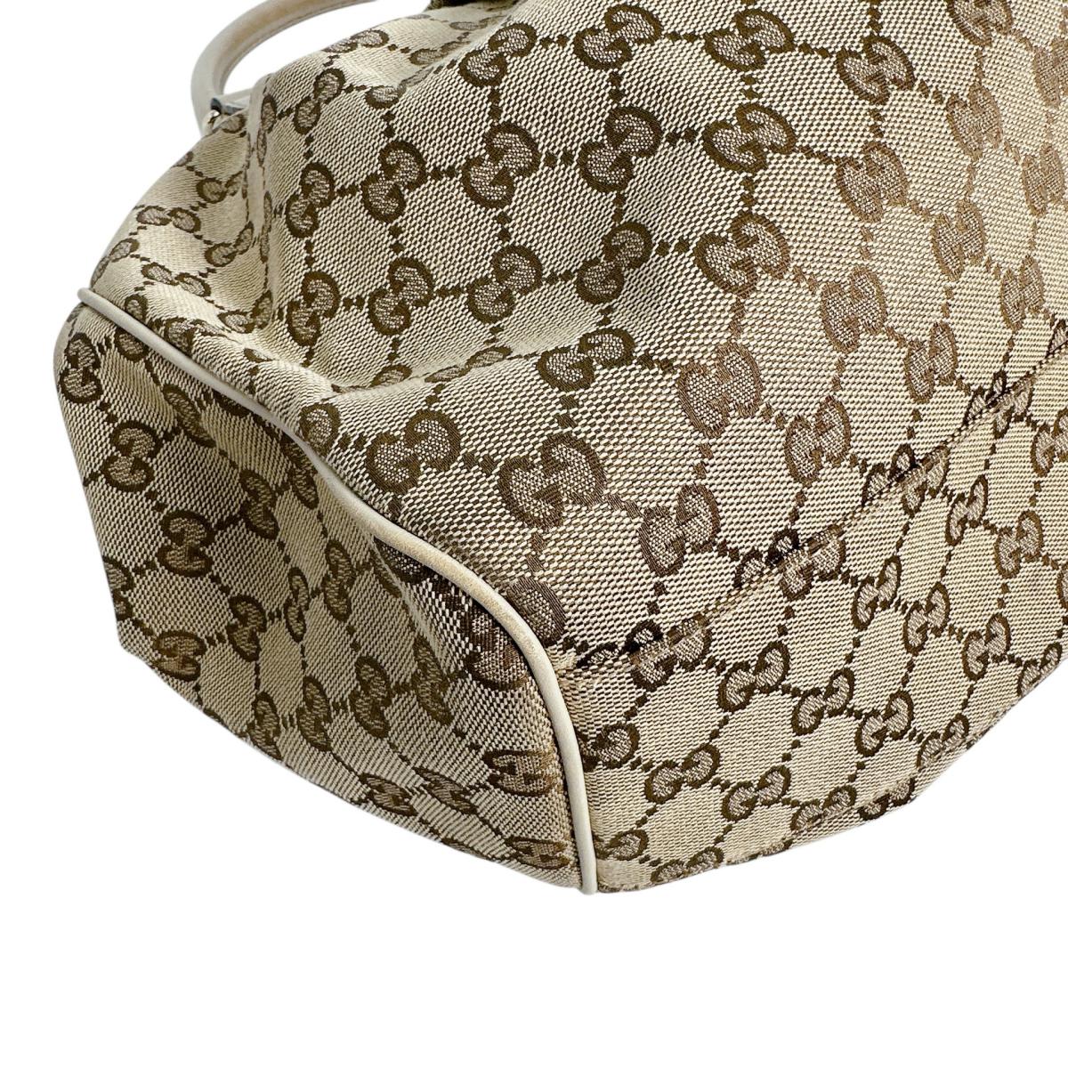 GUCCI Tote Bag 211944 GG canvas beige GG canvas Sukey bag