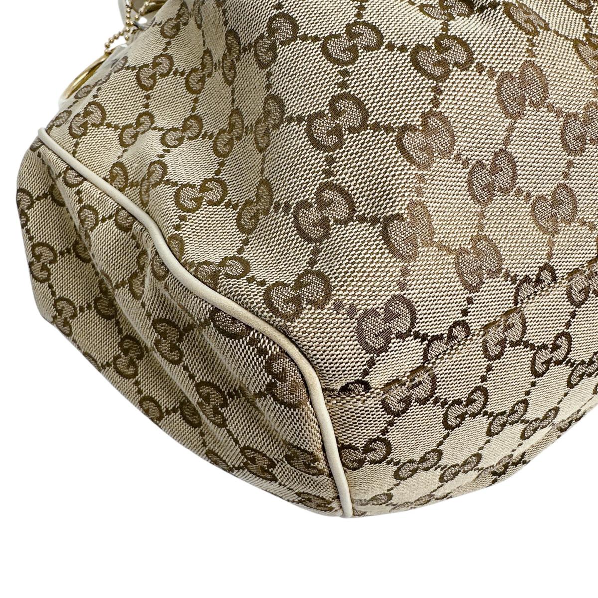 GUCCI Tote Bag 211944 GG canvas beige GG canvas Sukey bag