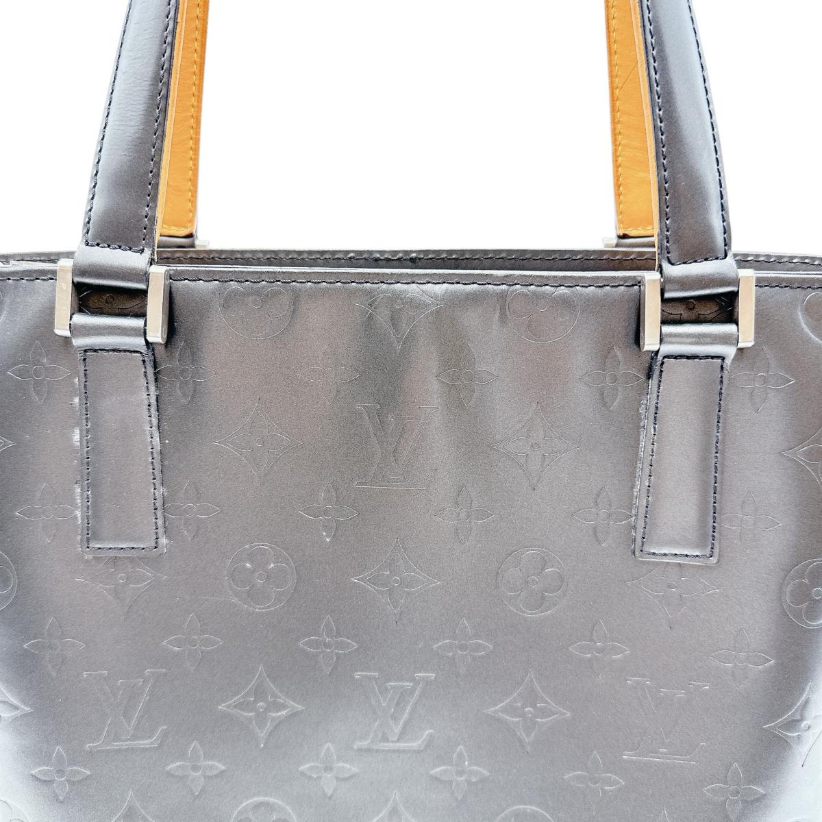 LOUIS VUITTON Handbag M55112 Monogram mat Noir Handbag Monogram mat Stockton unisex(Unisex) Used Authentic
