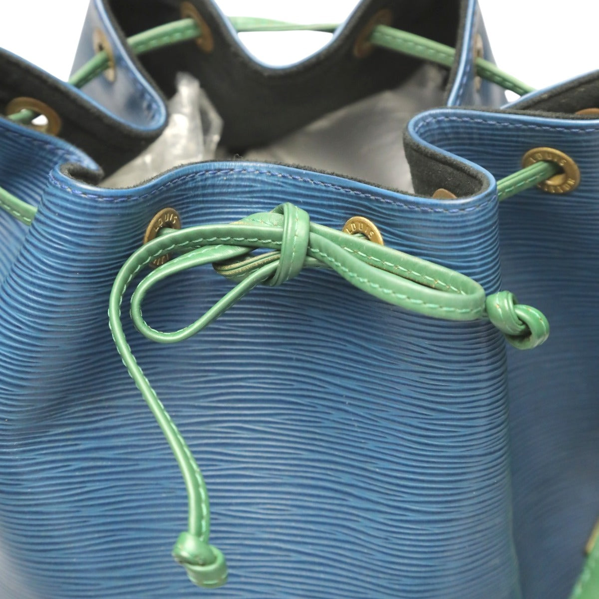 LOUIS VUITTON Shoulder Bag M44044 Epi Leather Blue x green Epi Noe