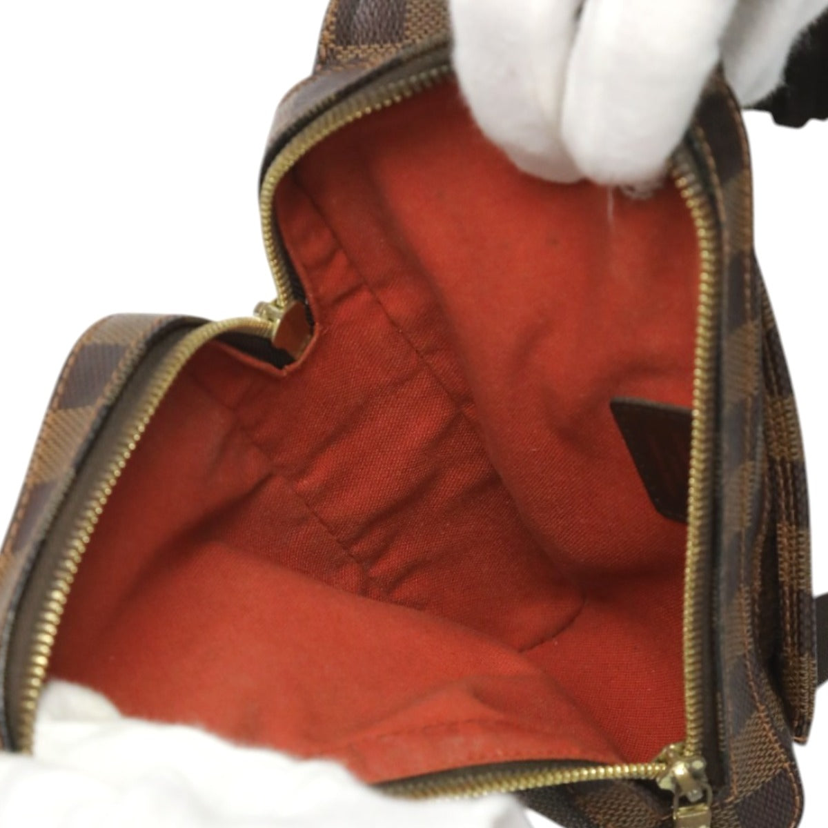 LOUIS VUITTON Sling bag N51994 Damier canvas Ebene Waist pouch Damier Geronimos unisex(Unisex) Used Authentic