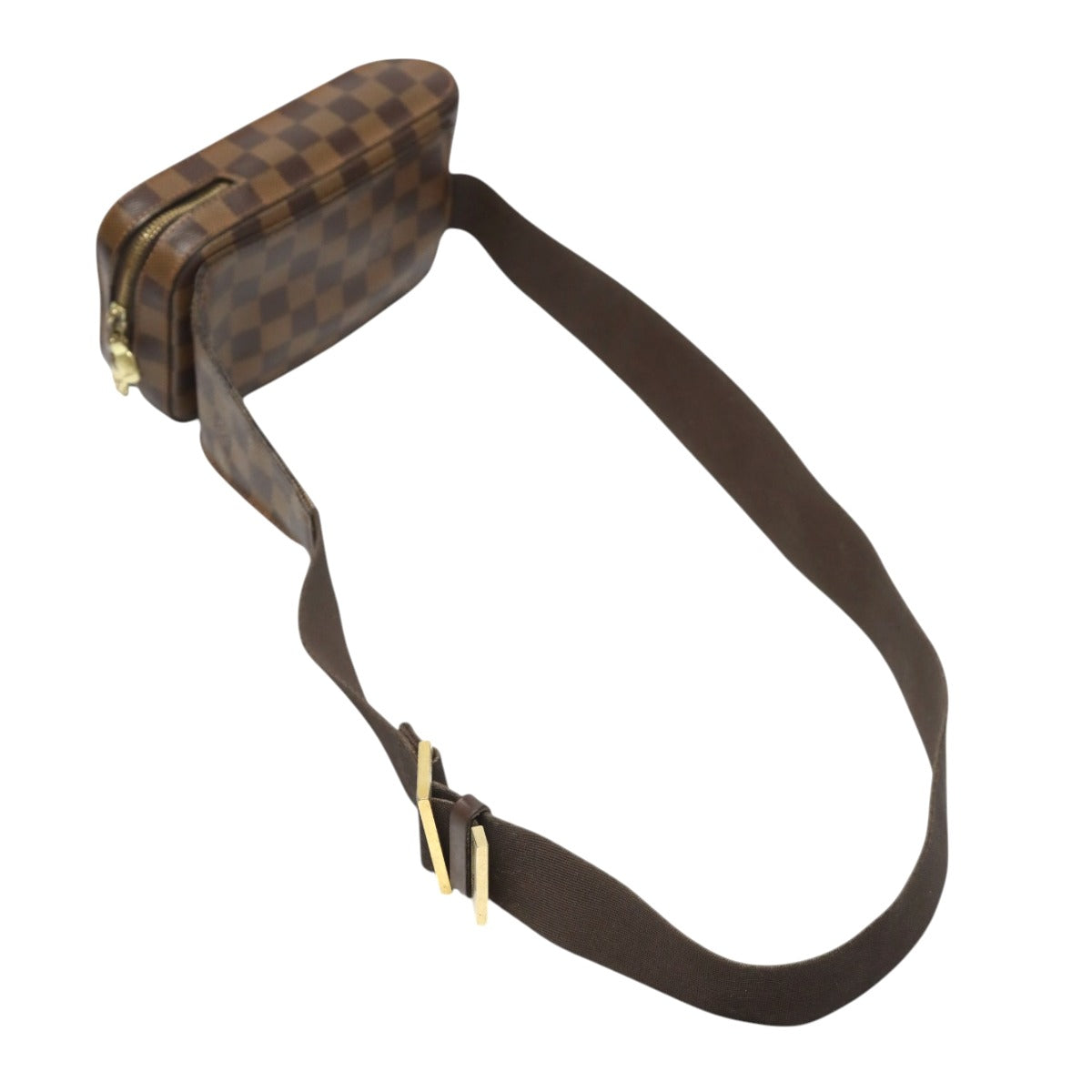 LOUIS VUITTON Sling bag N51994 Damier canvas Ebene Waist pouch Damier Geronimos unisex(Unisex) Used Authentic