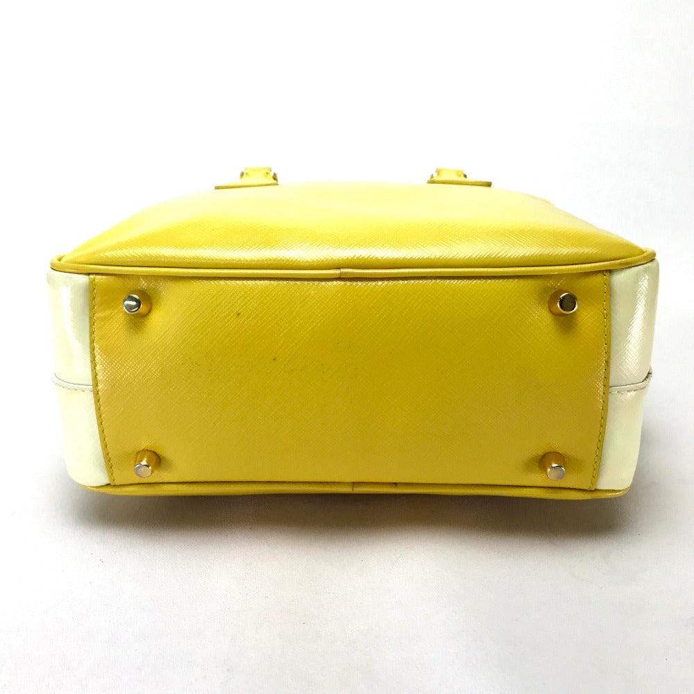 PRADA Handbag BL0864 leather yellow By color Saffiano Bernice Women Used Authentic