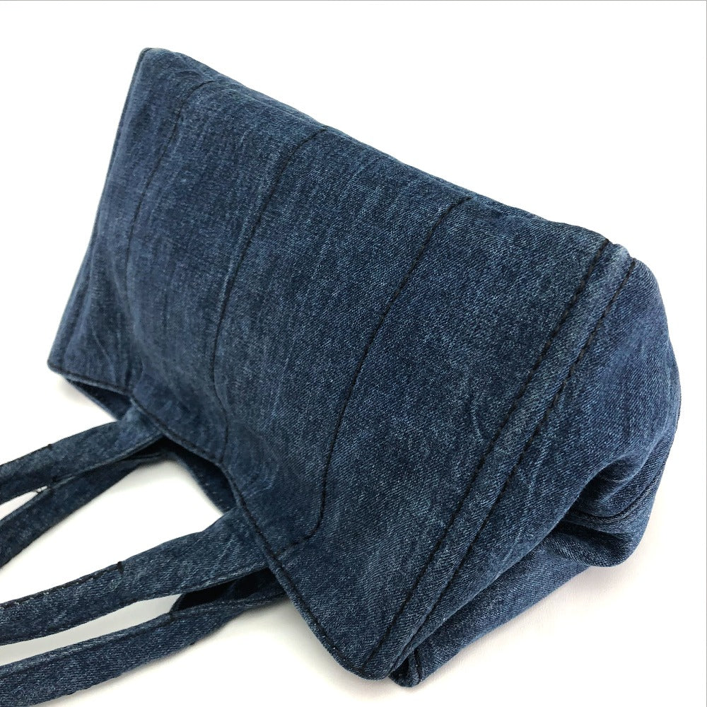 PRADA Handbag B1877B denim denim blue Canapa Women Used Authentic