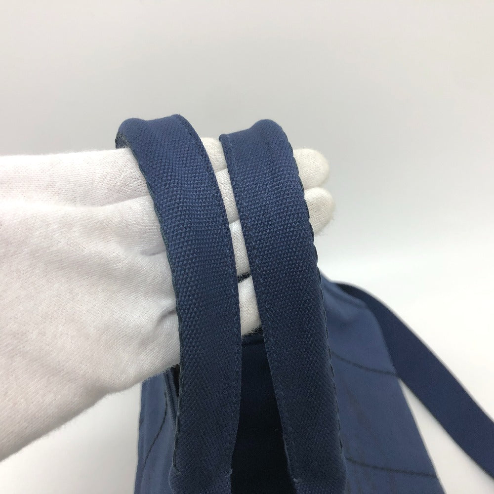 PRADA Handbag 1BG642 canvas blue Canapa
