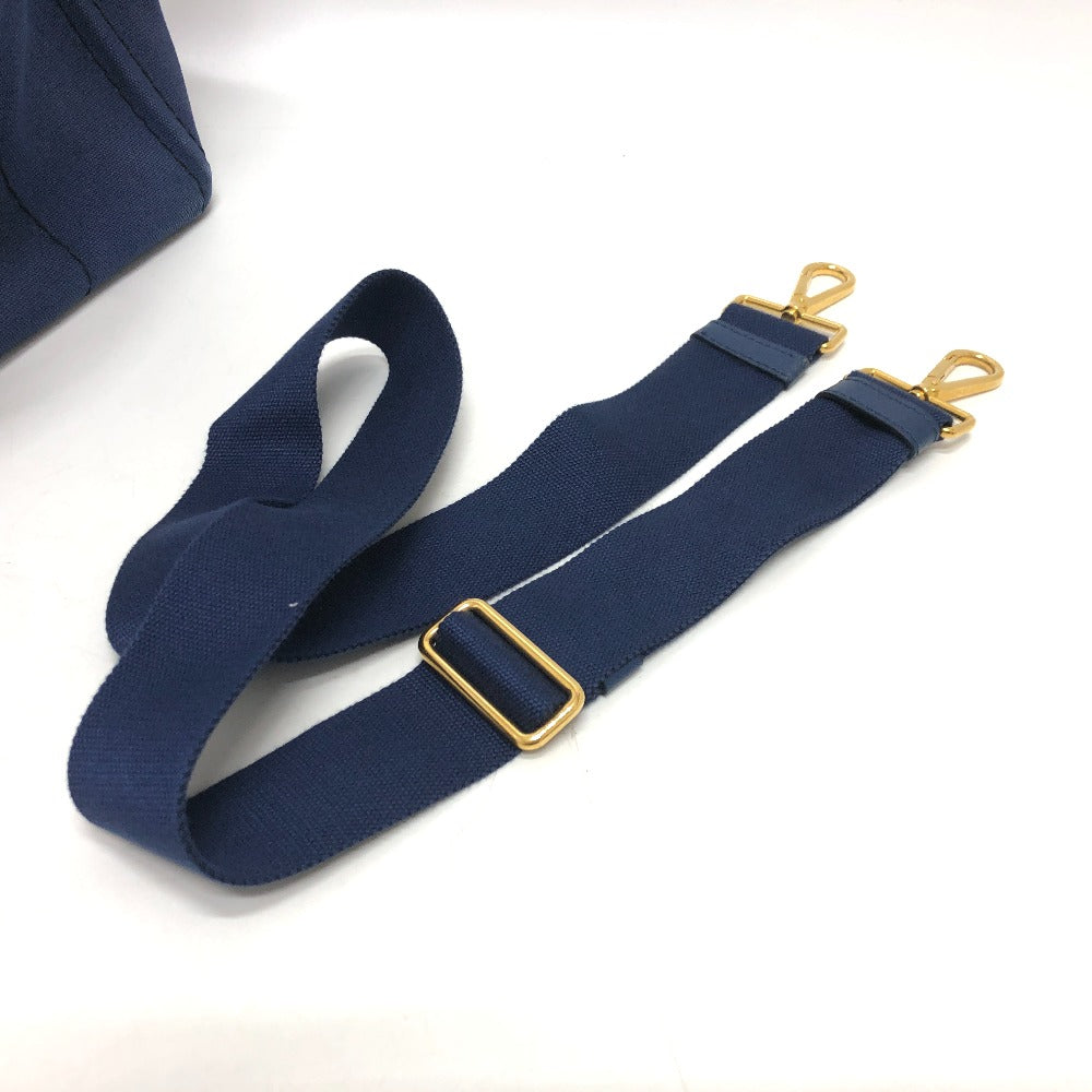 PRADA Handbag 1BG642 canvas blue Canapa