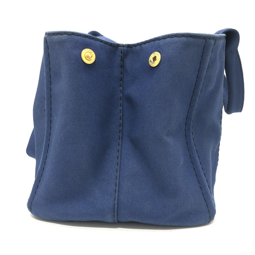 PRADA Handbag 1BG642 canvas blue Canapa