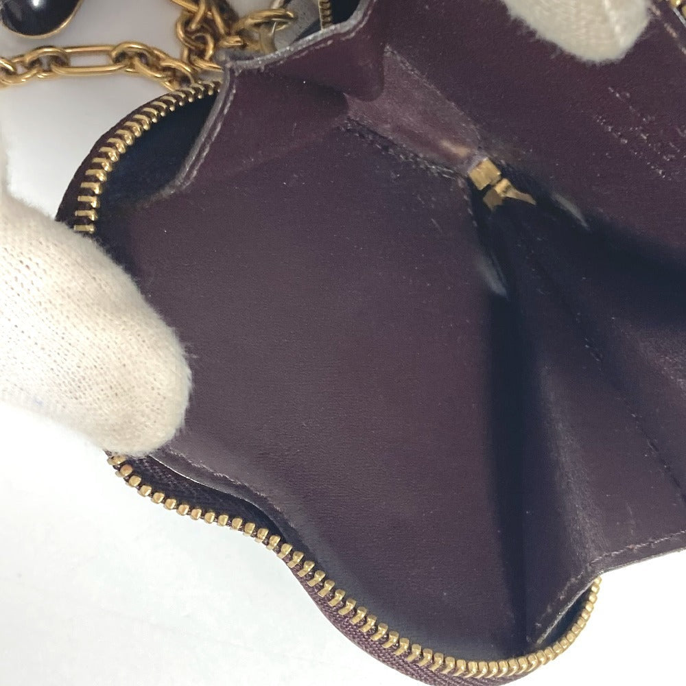 LOUIS VUITTON Coin case M93561 Monogram Vernis purple Monogram Vernis Porto Monet Cool