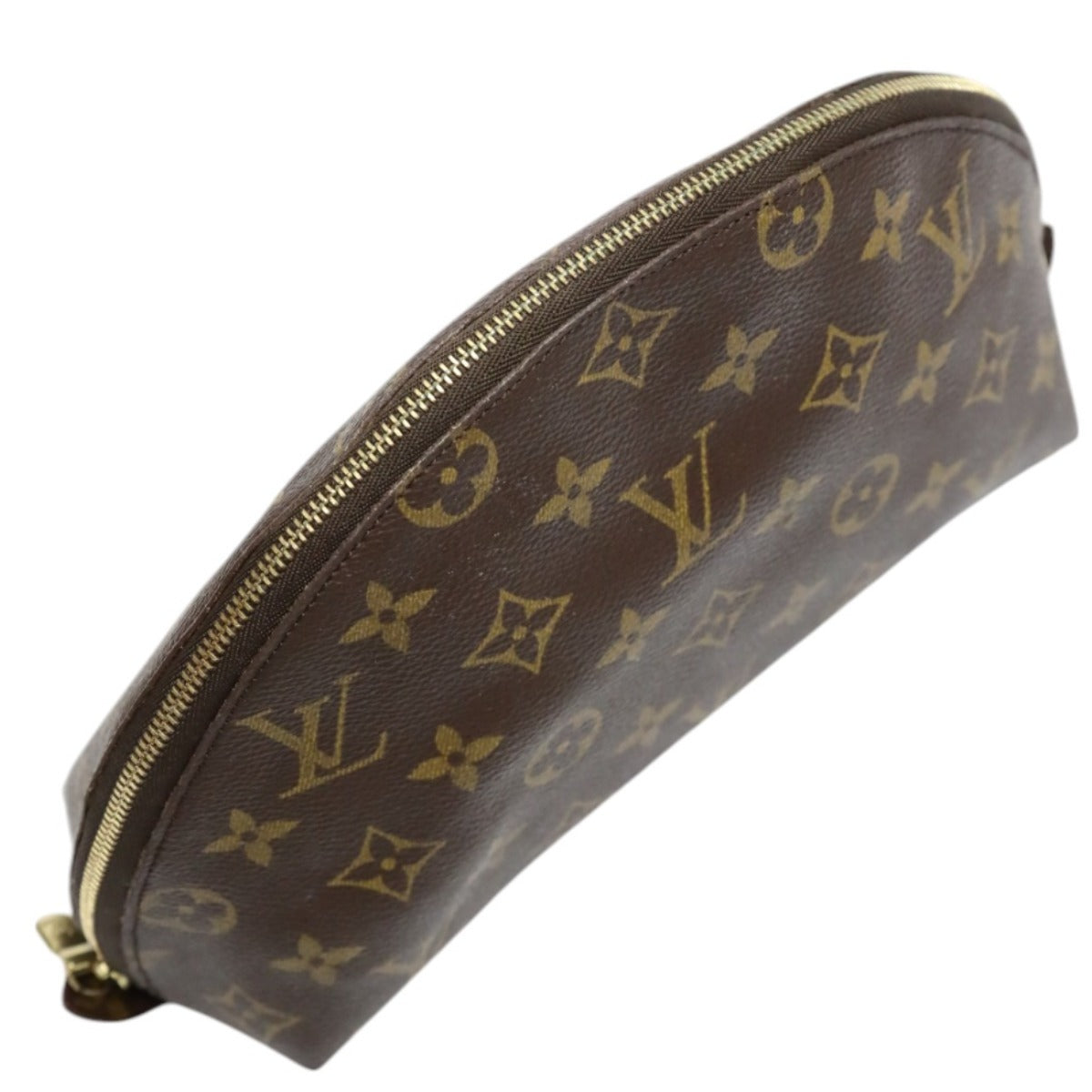 LOUIS VUITTON Pouch M47520 Monogram canvas Brown Pouch Monogram Pochette Cosmetic MM unisex(Unisex) Used Authentic