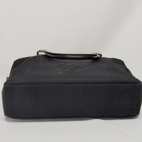 LOUIS VUITTON Handbag M93082 Damier Jean Canvas Noir (Black) Documents bag Damier Jean Yak unisex(Unisex) Used Authentic