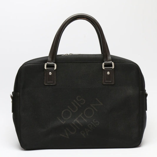 LOUIS VUITTON Handbag M93082 Damier Jean Canvas Noir (Black) Documents bag Damier Jean Yak unisex(Unisex) Used Authentic