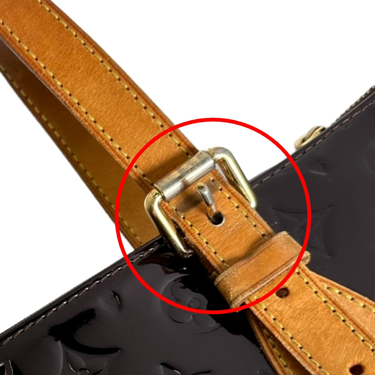 LOUIS VUITTON Handbag M93510 Monogram Vernis Amarrant Rosewood Avenue Vernis Shoulder Bag Women Used Authentic