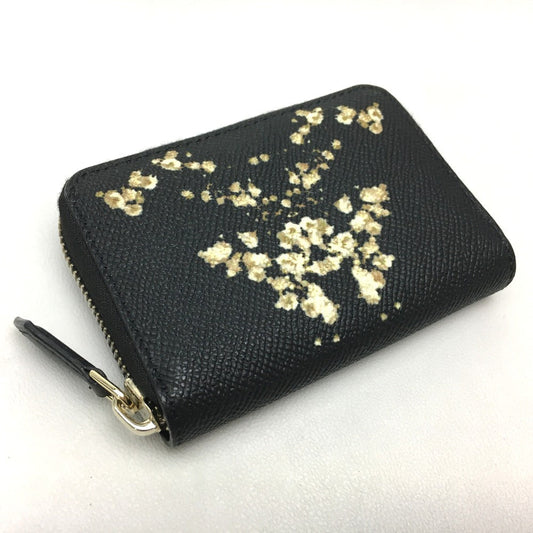 GIVENCHY Coin case leather black Women Used Authentic