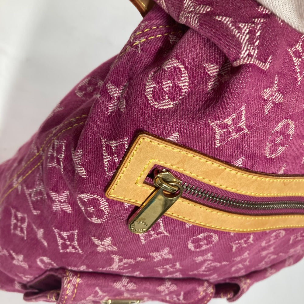 LOUIS VUITTON Shoulder Bag M95210 Monogram denim pink Monogram denim Buggy GM Women Used Authentic