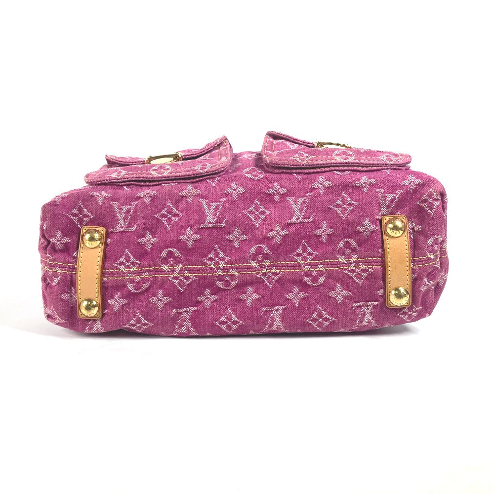 LOUIS VUITTON Shoulder Bag M95210 Monogram denim pink Monogram denim Buggy GM Women Used Authentic