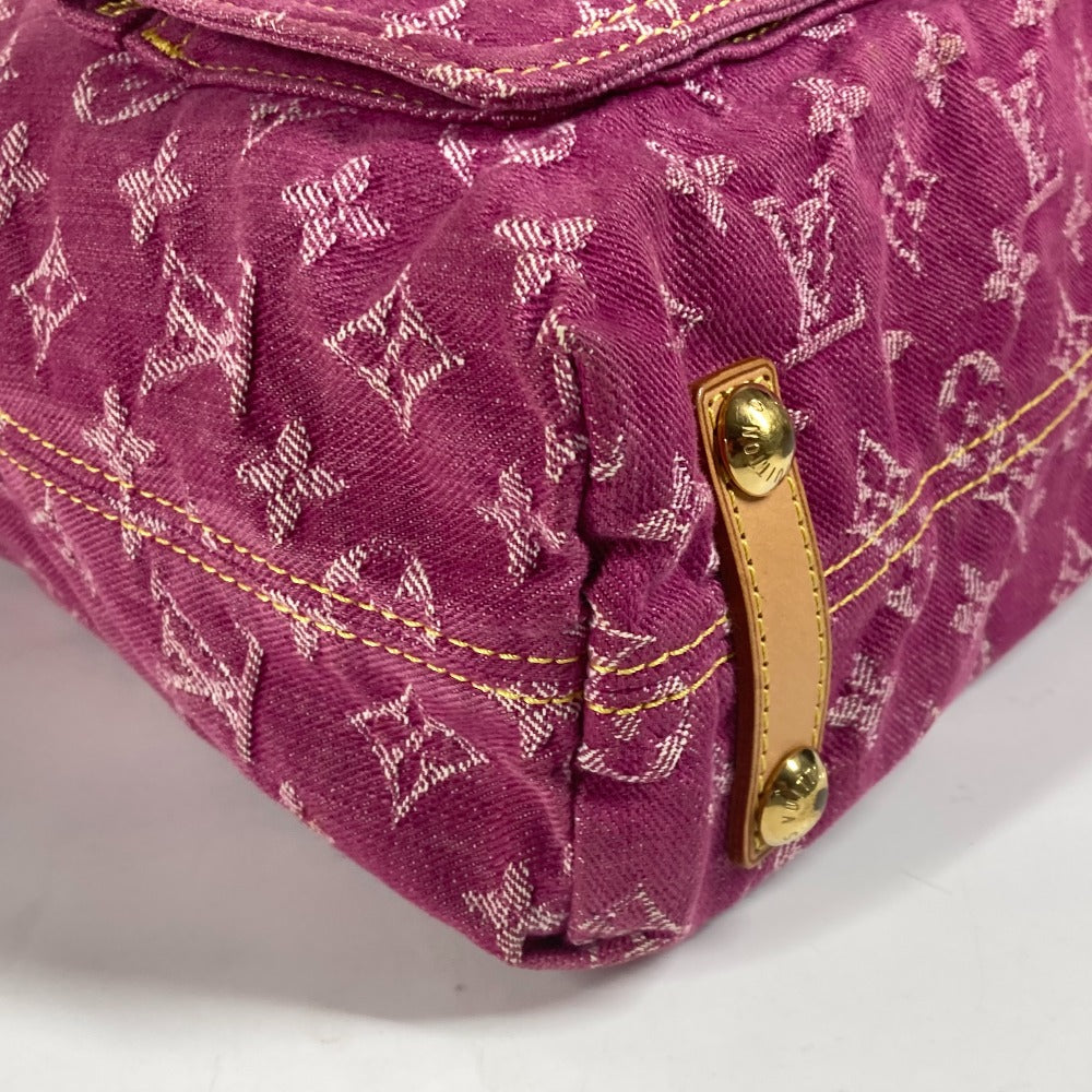 LOUIS VUITTON Shoulder Bag M95210 Monogram denim pink Monogram denim Buggy GM Women Used Authentic