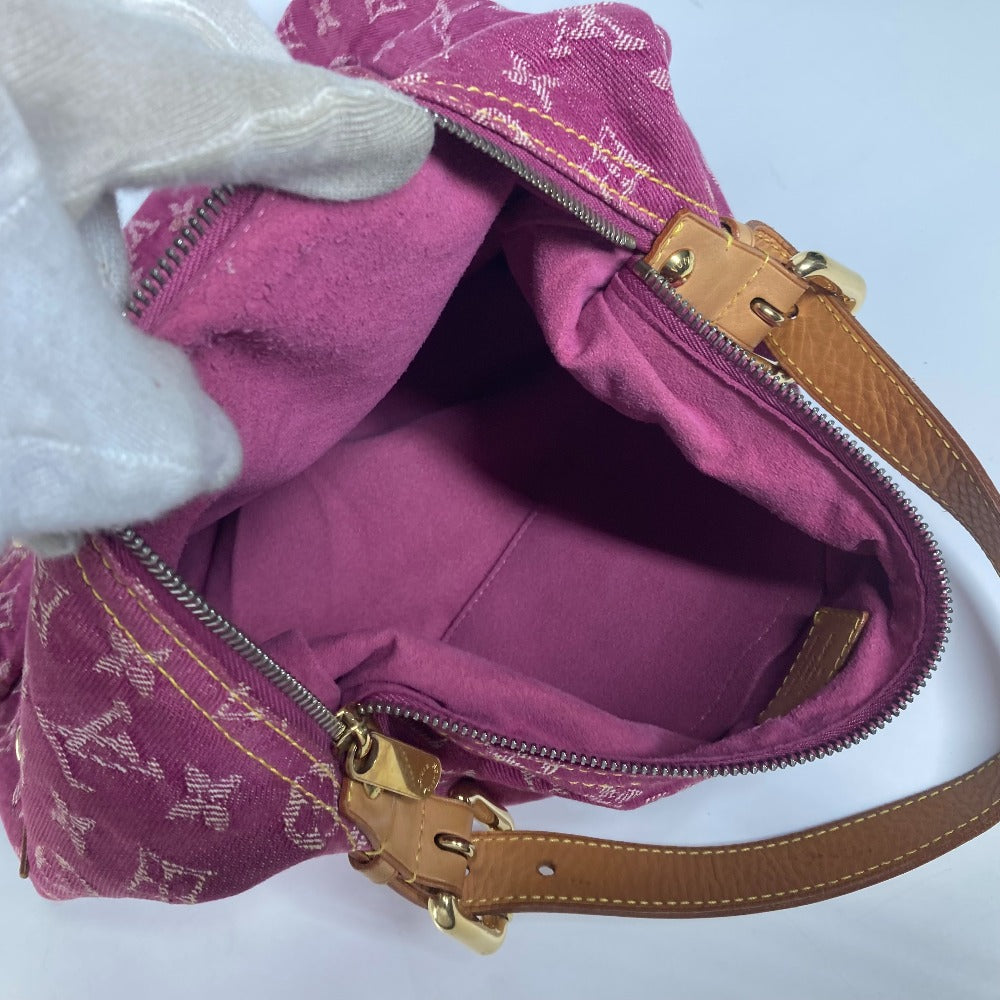 LOUIS VUITTON Shoulder Bag M95210 Monogram denim pink Monogram denim Buggy GM Women Used Authentic