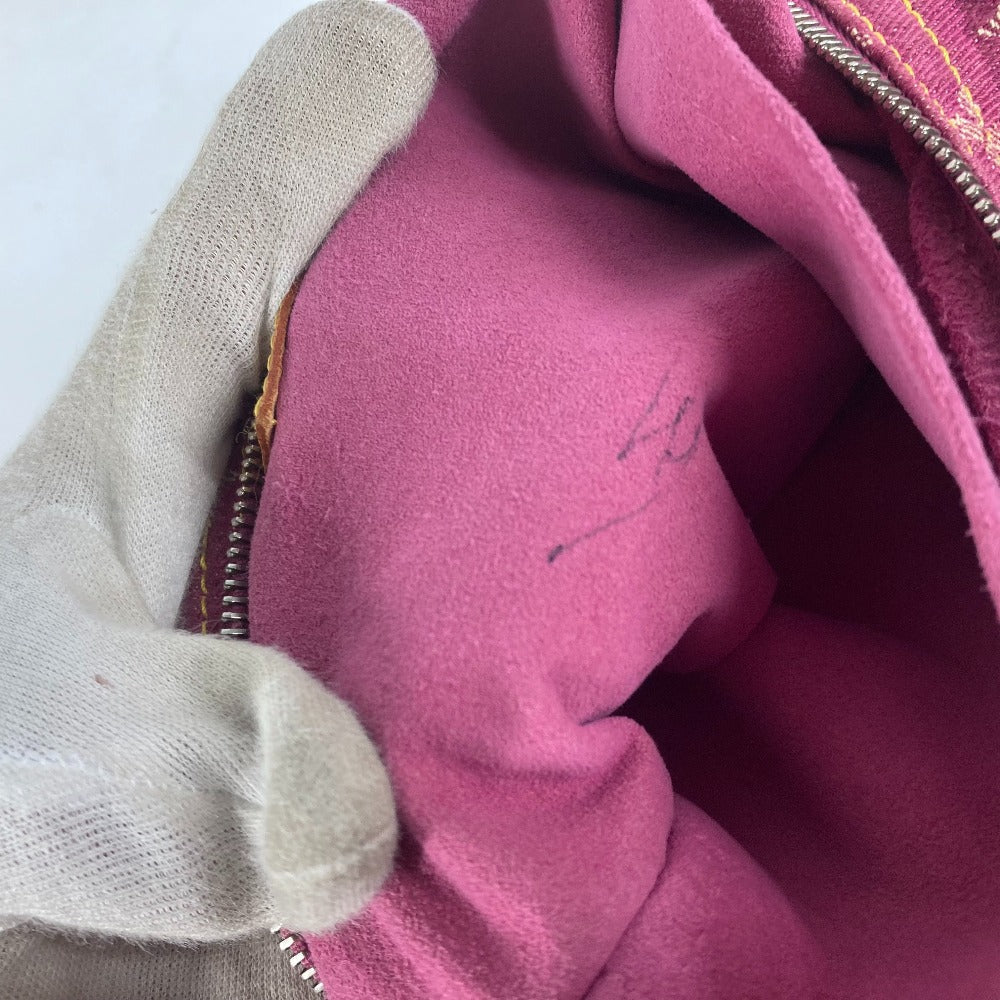 LOUIS VUITTON Shoulder Bag M95210 Monogram denim pink Monogram denim Buggy GM Women Used Authentic
