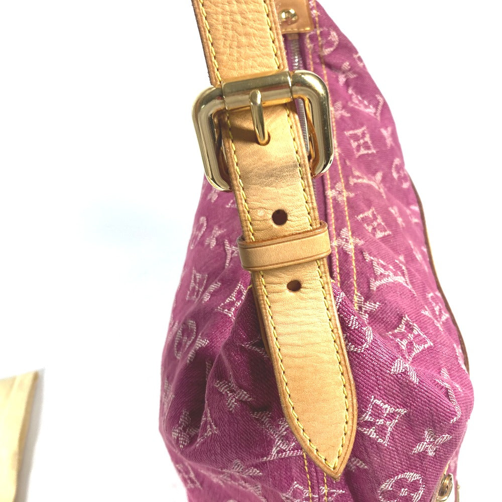 LOUIS VUITTON Shoulder Bag M95210 Monogram denim pink Monogram denim Buggy GM Women Used Authentic