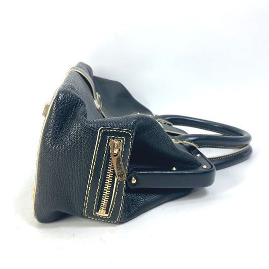 LOUIS VUITTON Handbag M91805 Suhari leather black Suhari Angenu PM Women Used Authentic