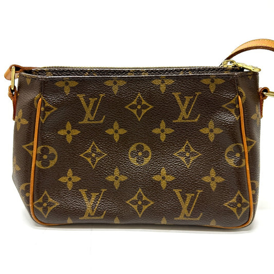 LOUIS VUITTON Shoulder Bag M51165 Monogram canvas Brown Vivasite PM Women Used Authentic