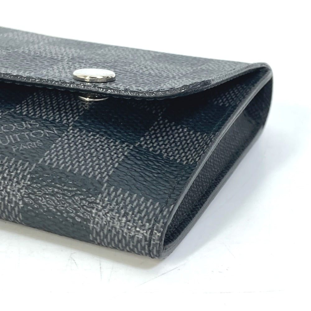 LOUIS VUITTON Long Wallet Purse N63084 Damier Grafitto Canvas black Damier Grafitte Portefeuille Ron Modular mens Used Authentic