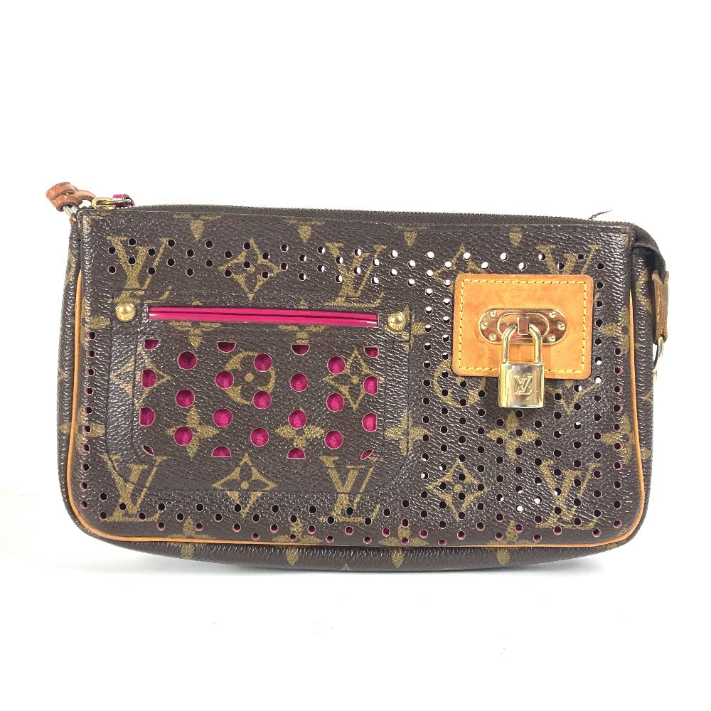 LOUIS VUITTON Shoulder Bag M95183 Monogram canvas pink Monogram Perfo Pochette Accessories Women Used Authentic