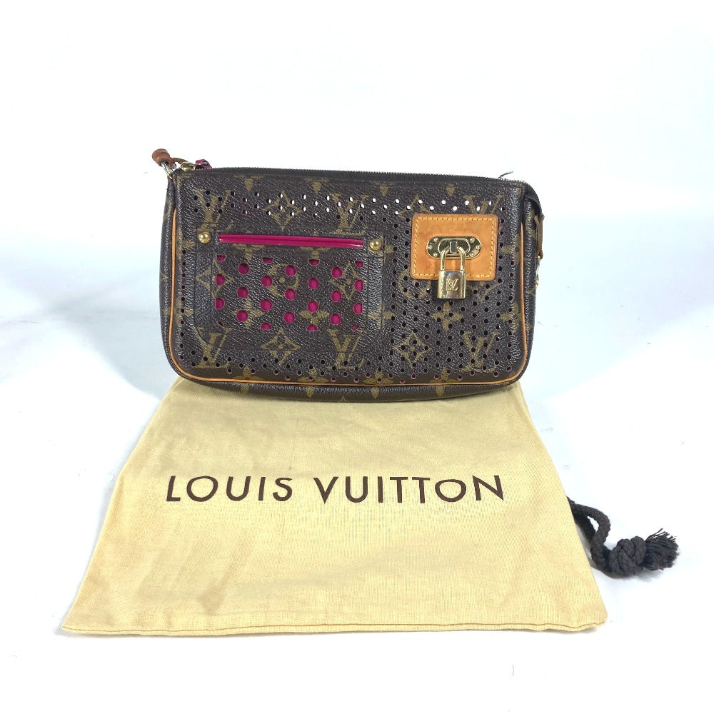 LOUIS VUITTON Shoulder Bag M95183 Monogram canvas pink Monogram Perfo Pochette Accessories Women Used Authentic