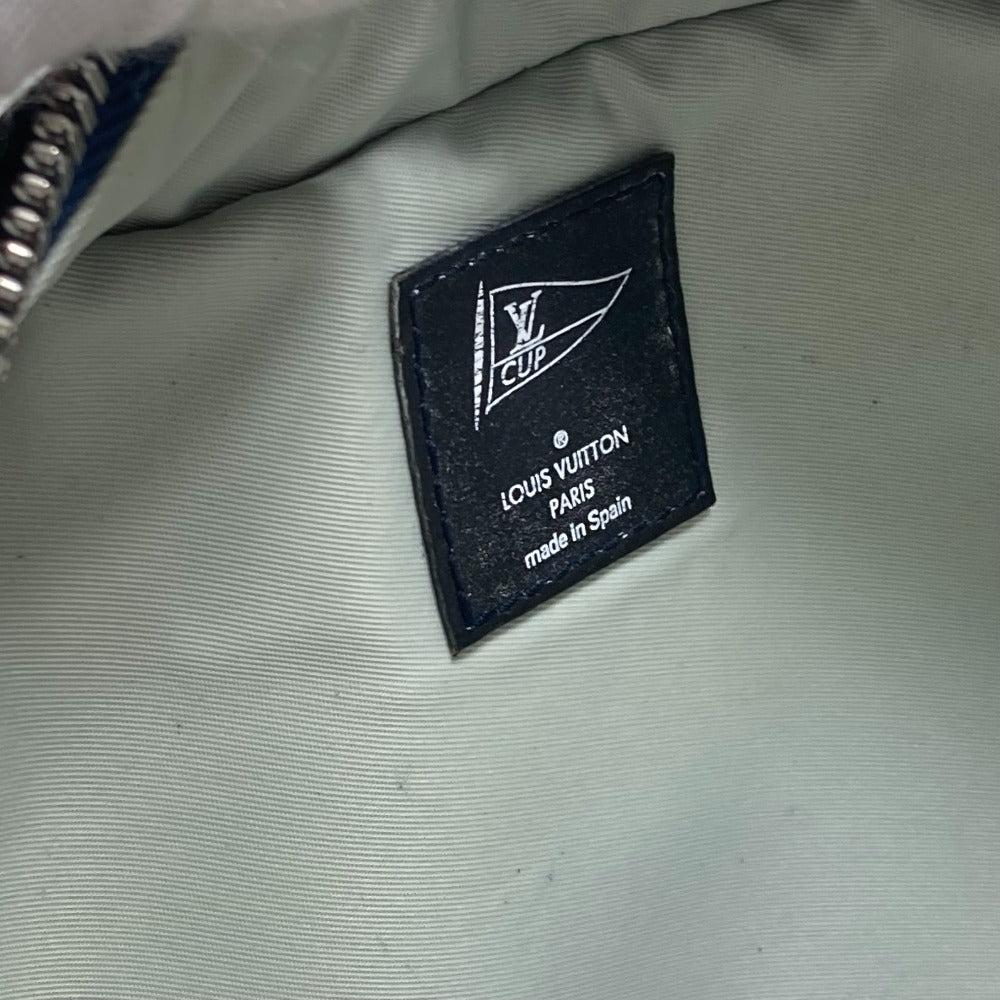 LOUIS VUITTON Sling bag M80706 Nylon canvas blue LV cup Mizenu mens Used Authentic