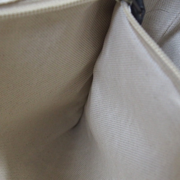 GUCCI Clutch bag Canvas, leather gray business bag Leopard print unisex(Unisex) Used Authentic