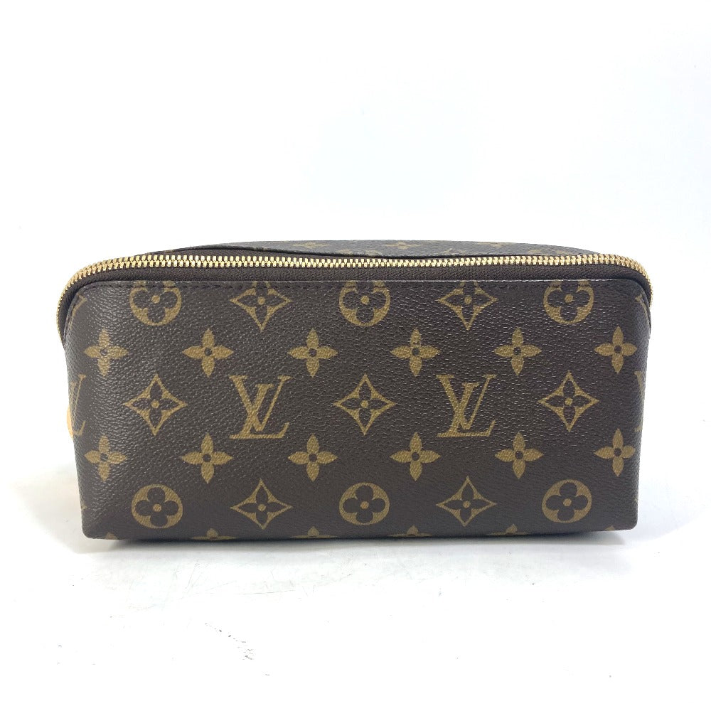 LOUIS VUITTON Pouch M47925 Monogram canvas Brown 6-piece set Monogram shoe maintenance set mens Used Authentic