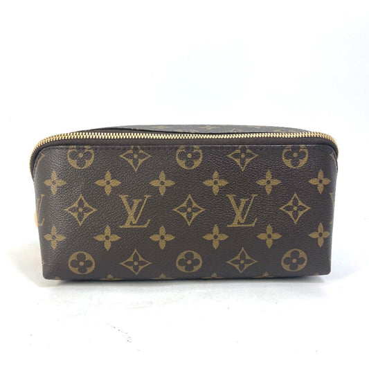 LOUIS VUITTON Pouch M47925 Monogram canvas Brown 6-piece set Monogram shoe maintenance set mens Used Authentic