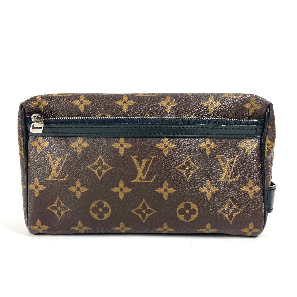 LOUIS VUITTON business bag M40378 Monogram macacer canvas Brown Monogram macacer truth toilette mens Used Authentic