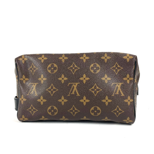 LOUIS VUITTON business bag M40378 Monogram macacer canvas Brown Monogram macacer truth toilette mens Used Authentic