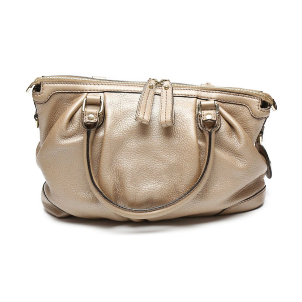 GUCCI Handbag 247902 leather Smokey pink 2WAY bag WG Leather ShoulderWith Strap Crossbody Women Used Authentic