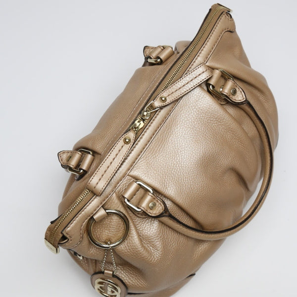 GUCCI Handbag 247902 leather Smokey pink 2WAY bag WG Leather ShoulderWith Strap Crossbody Women Used Authentic