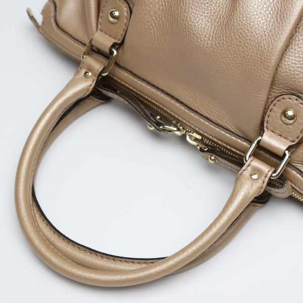 GUCCI Handbag 247902 leather Smokey pink 2WAY bag WG Leather ShoulderWith Strap Crossbody Women Used Authentic
