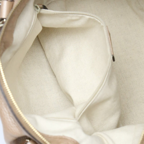GUCCI Handbag 247902 leather Smokey pink 2WAY bag WG Leather ShoulderWith Strap Crossbody Women Used Authentic