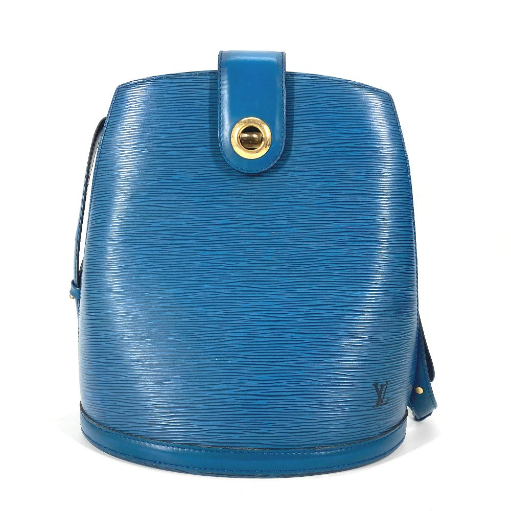 LOUIS VUITTON Shoulder Bag M52255 Epi Leather blue Epi Cluny PM Women Used Authentic