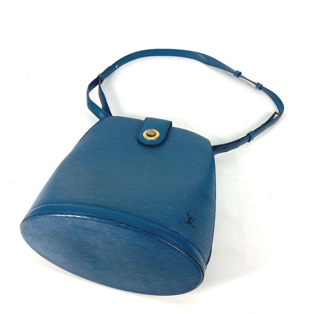 LOUIS VUITTON Shoulder Bag M52255 Epi Leather blue Epi Cluny PM Women Used Authentic