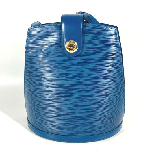 LOUIS VUITTON Shoulder Bag M52255 Epi Leather blue Epi Cluny Women Used Authentic