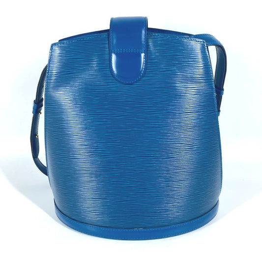 LOUIS VUITTON Shoulder Bag M52255 Epi Leather blue Epi Cluny Women Used Authentic