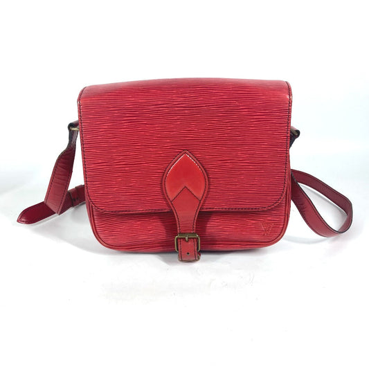 LOUIS VUITTON Shoulder Bag M52247 Epi Leather Red Epi Cartouchiere Women Used Authentic