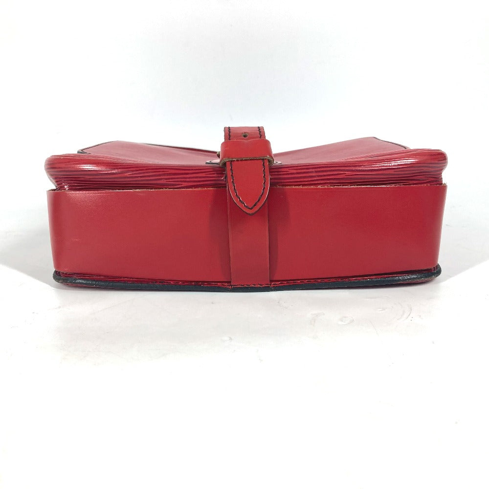 LOUIS VUITTON Shoulder Bag M52247 Epi Leather Red Epi Cartouchiere Women Used Authentic