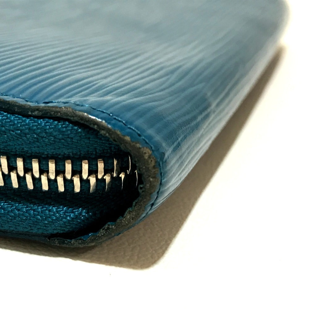 LOUIS VUITTON Long Wallet Purse M60311 Epi Leather blue Epi Zippy wallet unisex(Unisex) Used Authentic