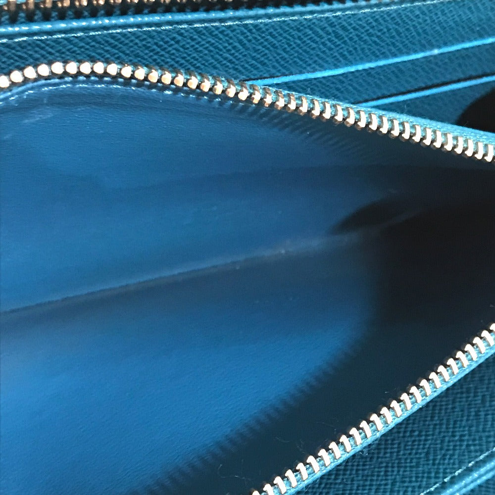 LOUIS VUITTON Long Wallet Purse M60311 Epi Leather blue Epi Zippy wallet unisex(Unisex) Used Authentic